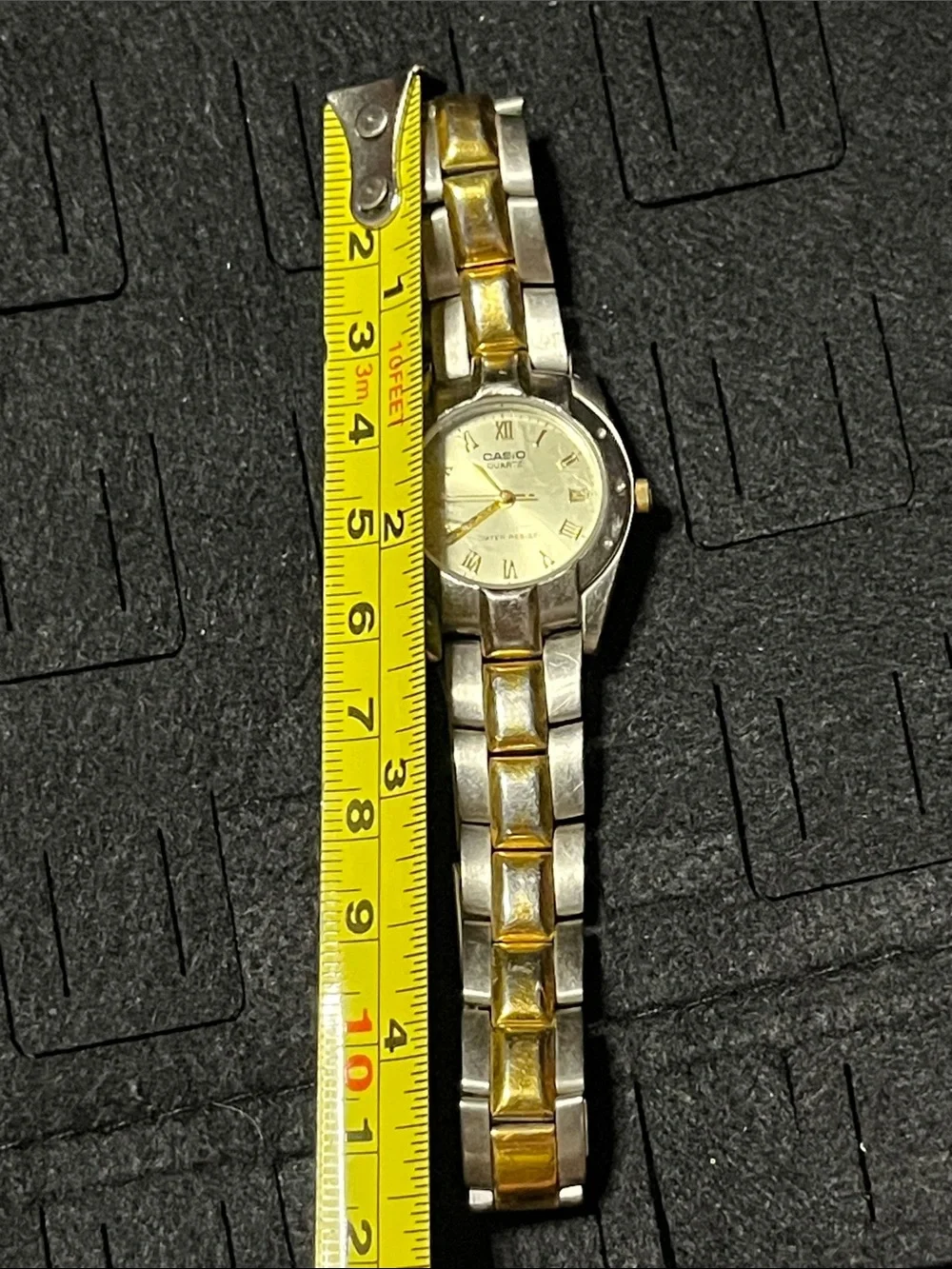 Casio Two-Tone Gold and Silver Ladies Bracelet Watch